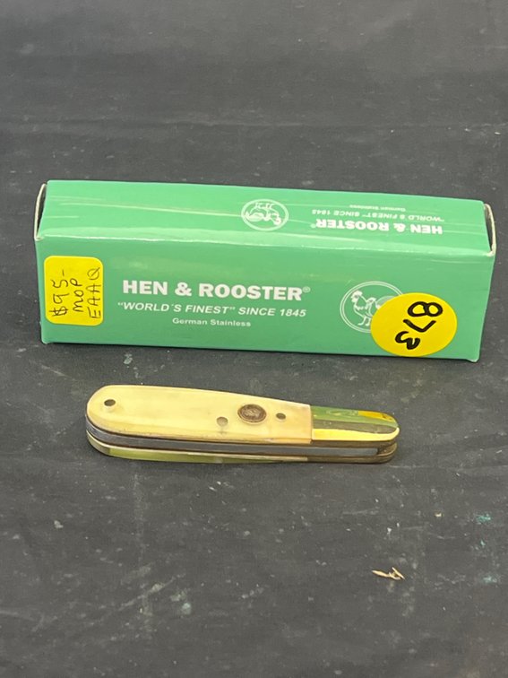 Hen & Rooster 241-MOP Folding Knife in box
