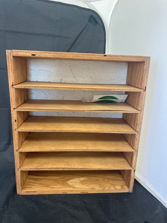 6-Tiered Wood Shelf 13"L x 5"W x 15"H