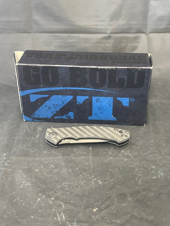 ZT Titanium Folding Knife in box