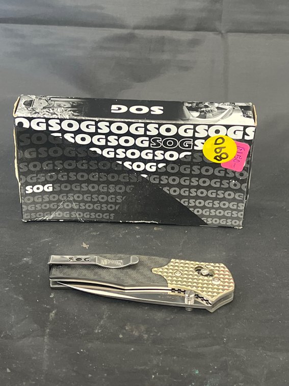 SOG Folding Knife in box