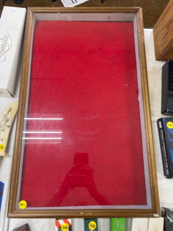 Wood Display Case 25"L x 15"W x 3"H