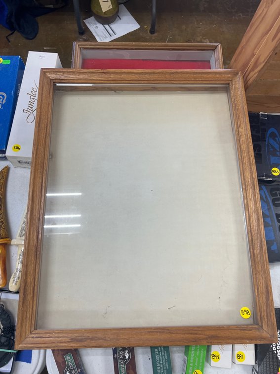 Wood Display Case 18"L x 22"W x 3"H