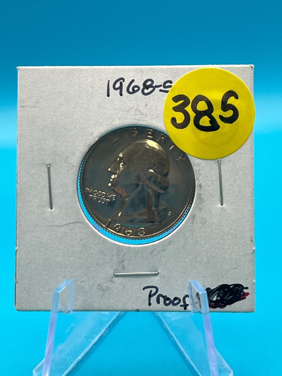1968 S Quarter Proof BU