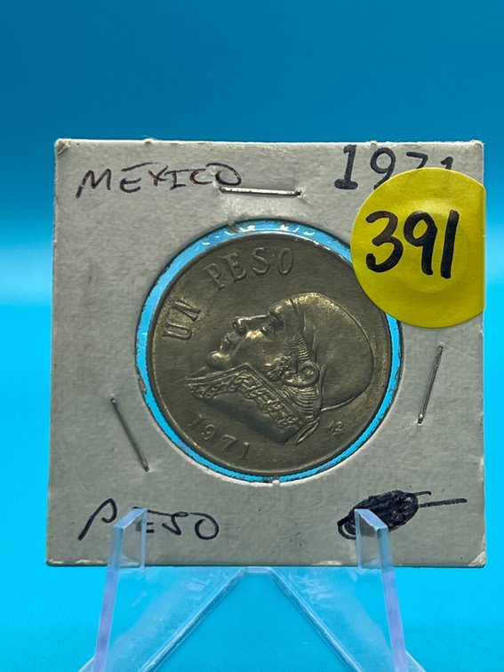 1971 1 Peso Mexico XF