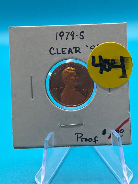 1979 S Penny Proof Clear "S"