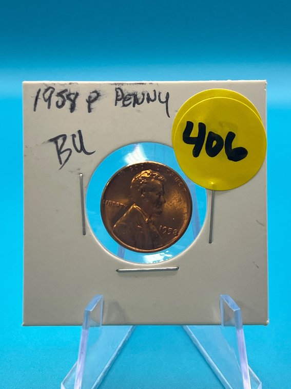 1958 P Penny BU