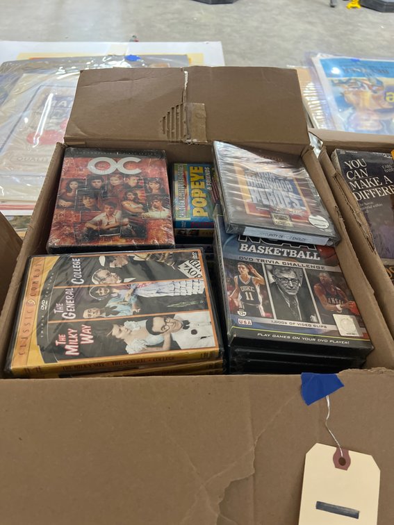 Box of Assorted Sealed DVD's