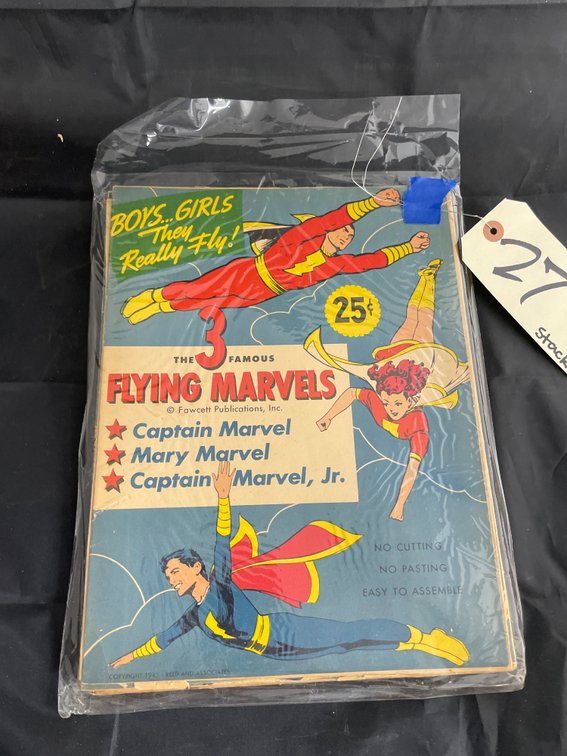 Stack of Assorted Flying Marvels Cutout Airplane Books