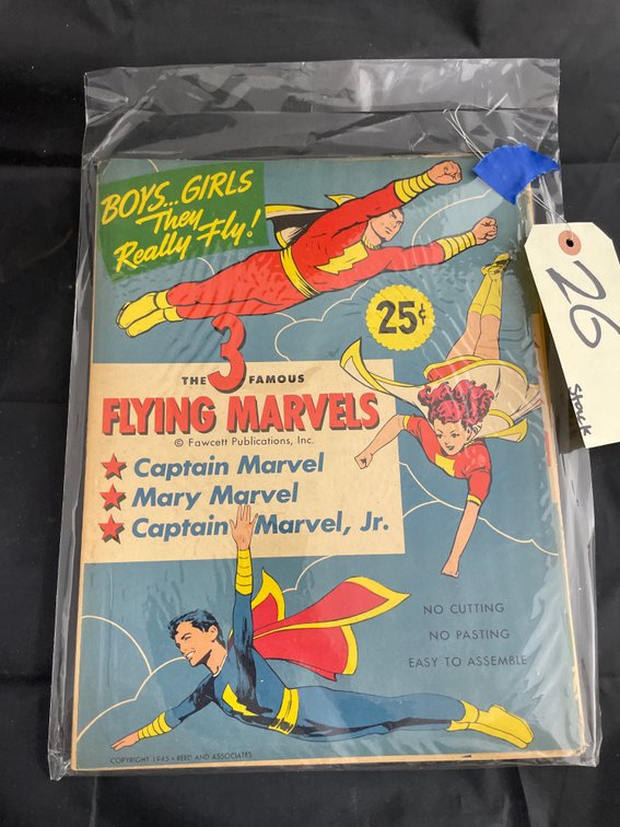Stack of Assorted Flying Marvels Cutout Airplane Books