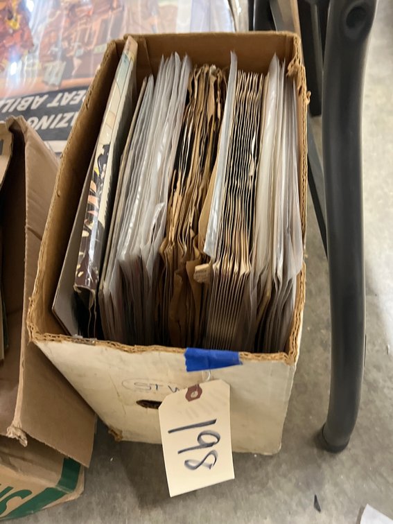 Box of Assorted Vinyl Records