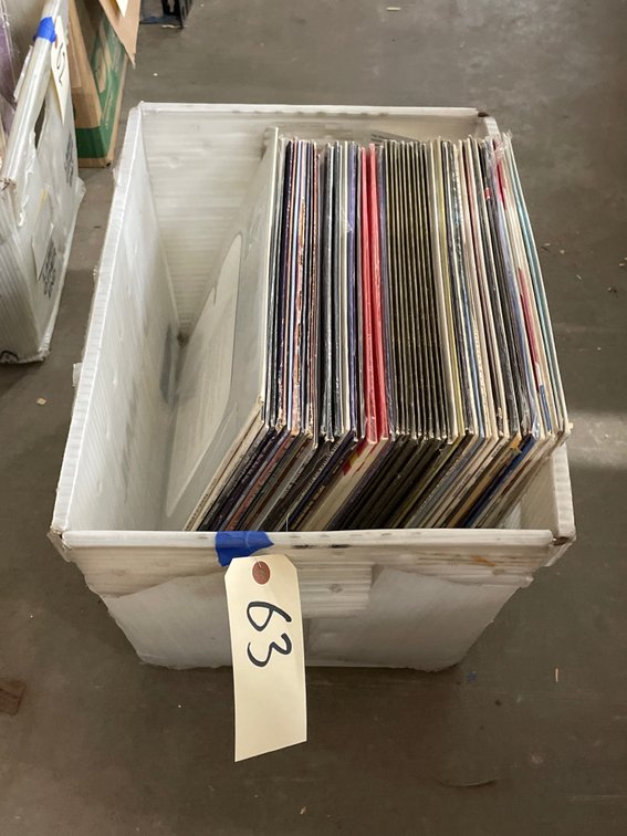Assorted Vinyl Records in Mail Tub