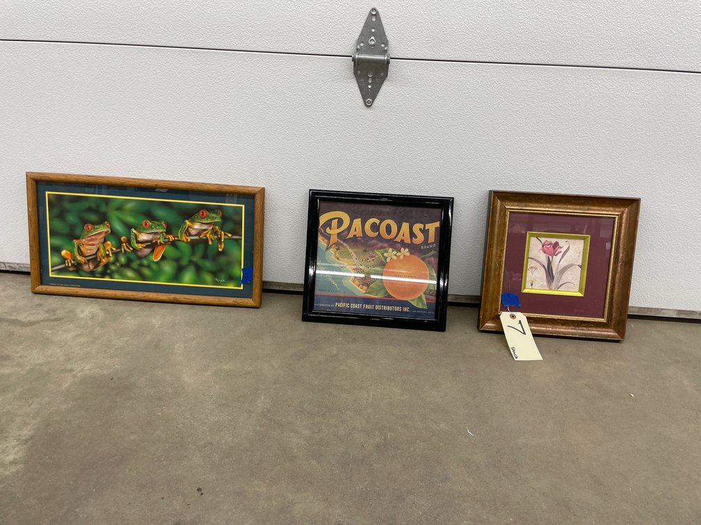 3 Pcs - Assorted Framed Prints