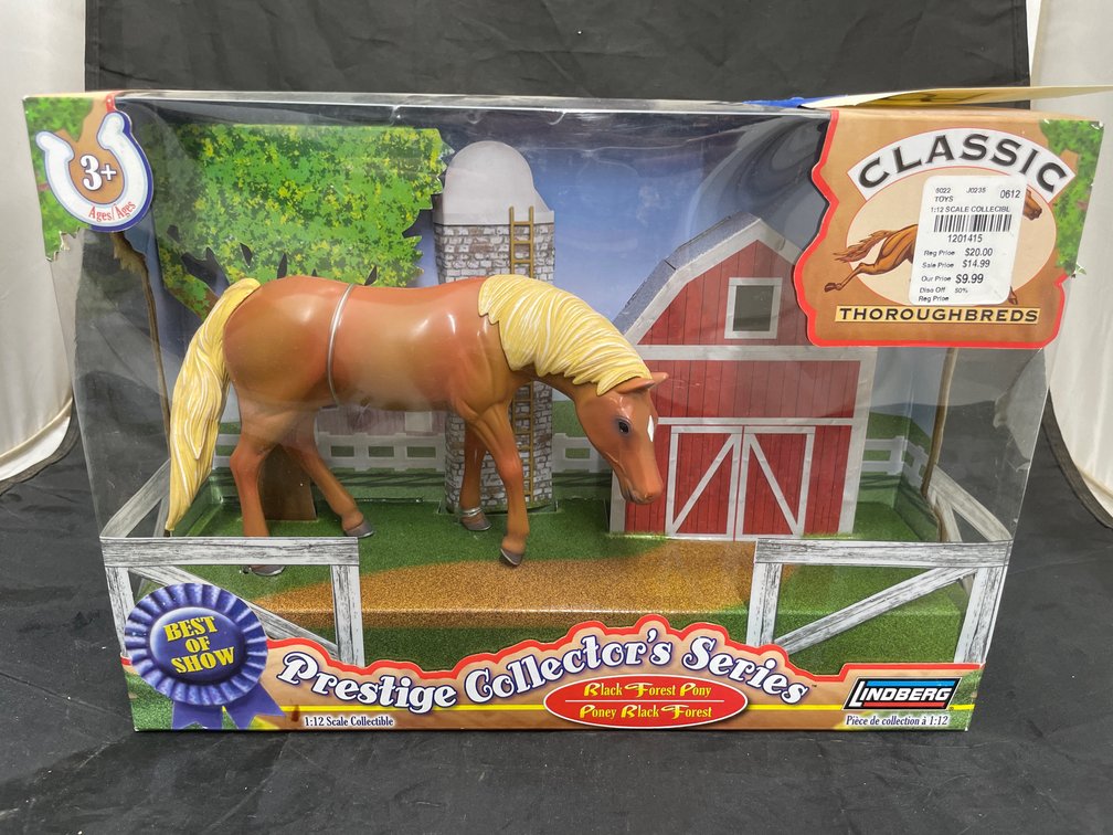 Lindbergh Black Forest Pony 1:12 Scale Collectible Horse in box