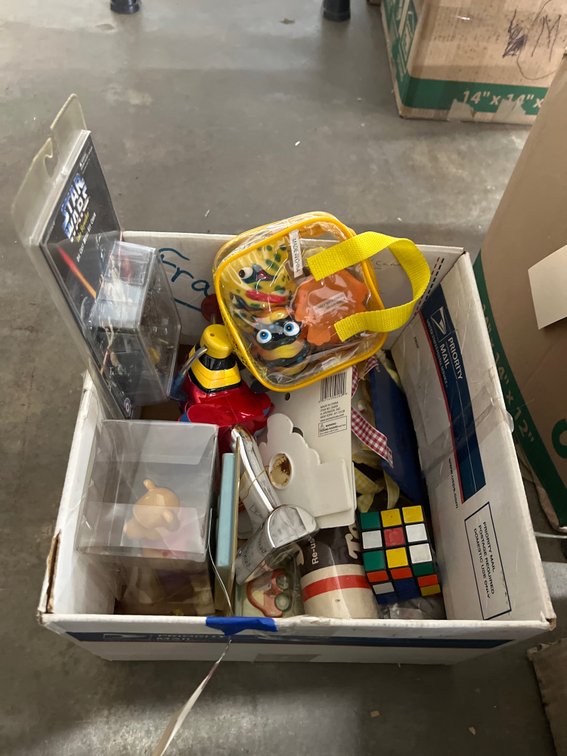 Box of Assorted Toys & Collectibles