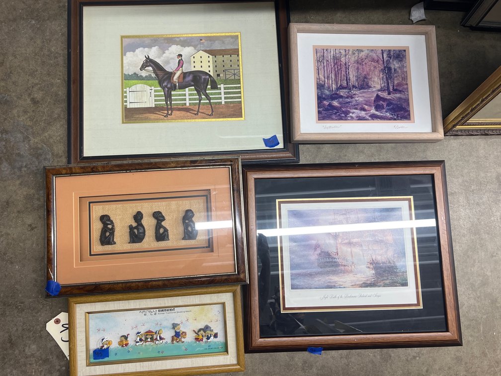 Assorted Prints & Framed 3D Art