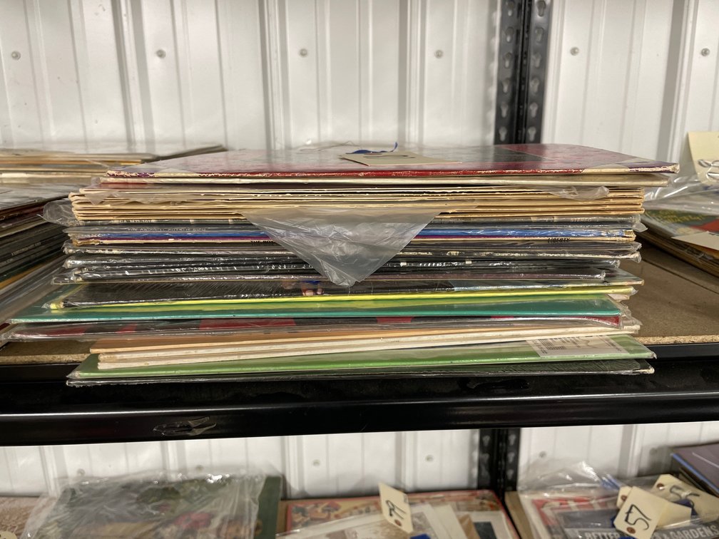 Stack of Assorted Vinyl Records - approx 20