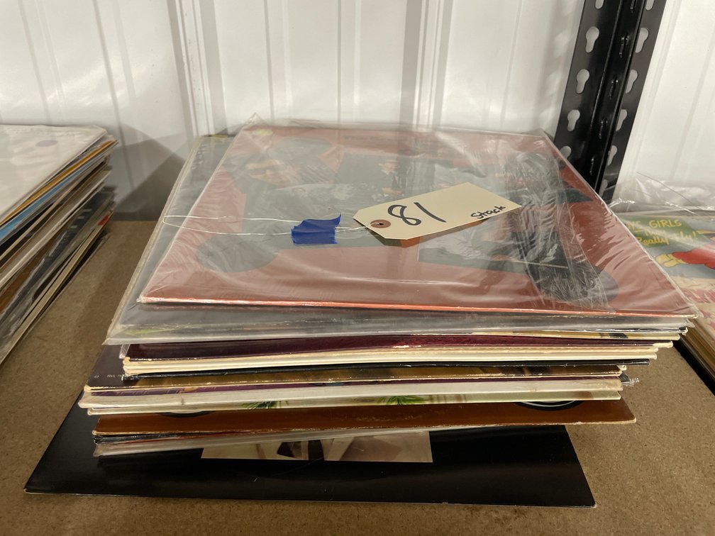 Stack of Assorted Vinyl Records - approx 20