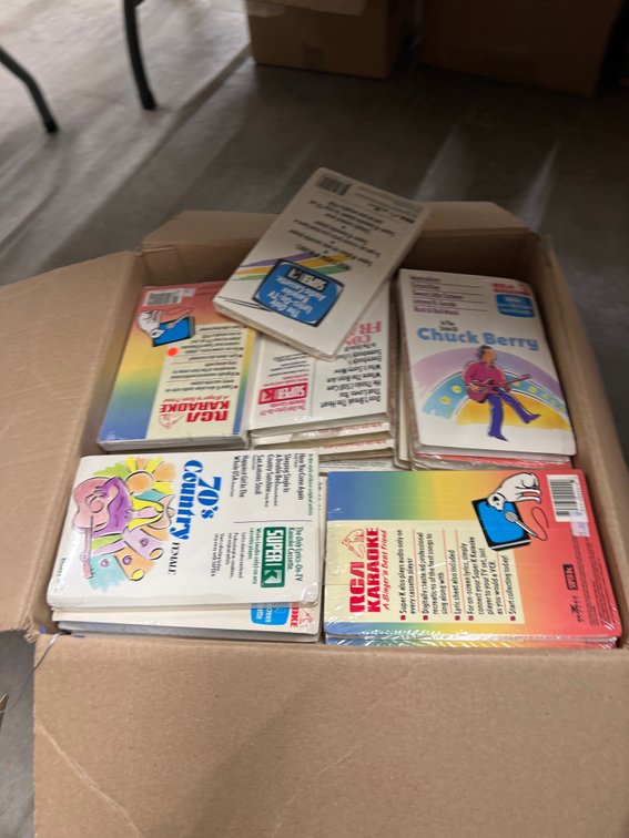 Box of Assorted Sealed Cassette Tapes