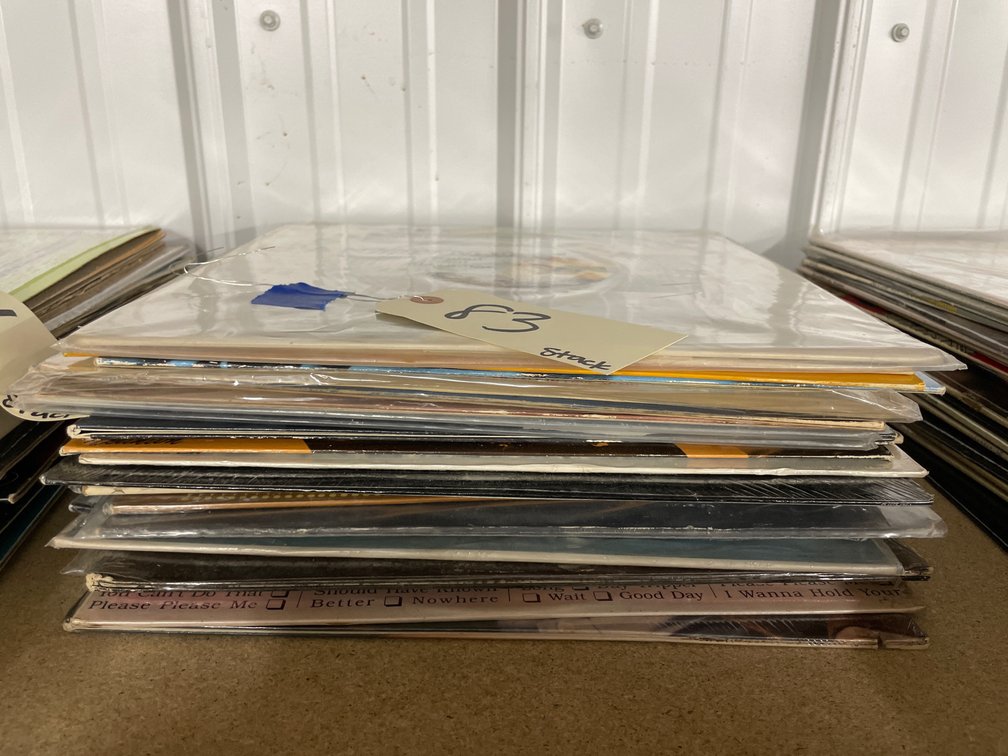 Stack of Assorted Vinyl Records - approx 20