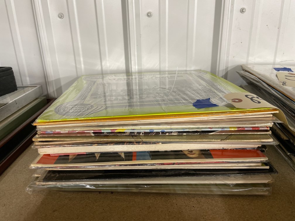 Stack of Assorted Vinyl Records - approx 20