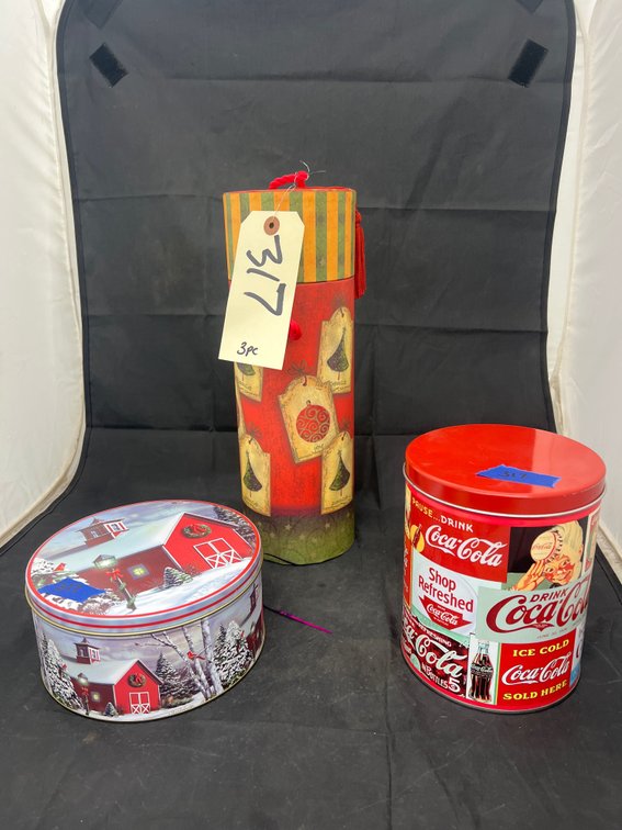 2 - Tins & Cardboard Keepsake Tube