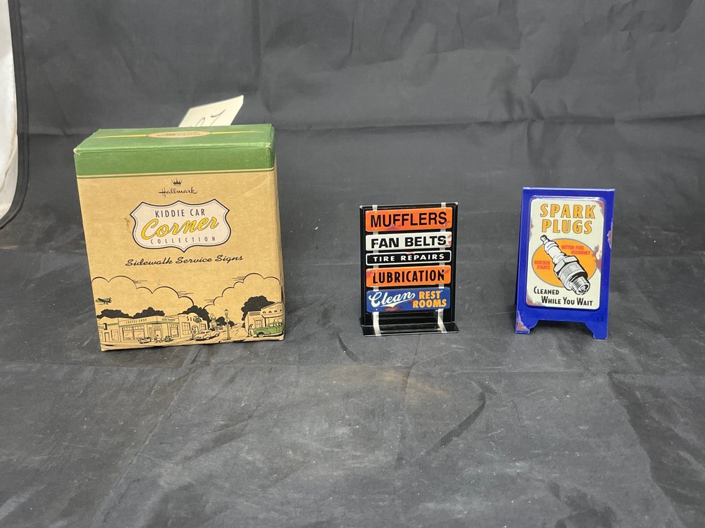 2 - Miniature Metal Signs