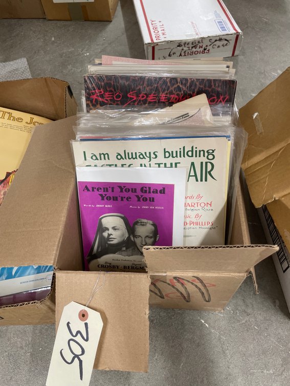 Box of Assorted Music Posters
