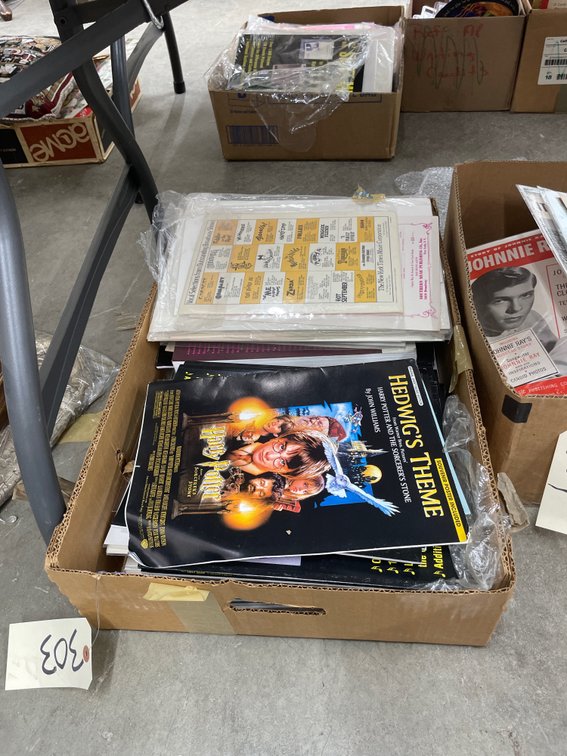 Box of Assorted Music Price Guides & Memorabilia