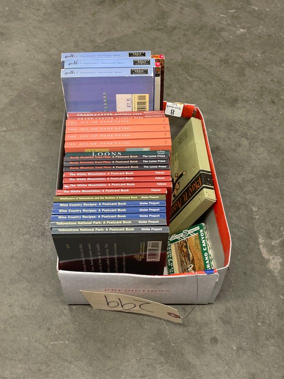 Box of Assorted Postcard Books