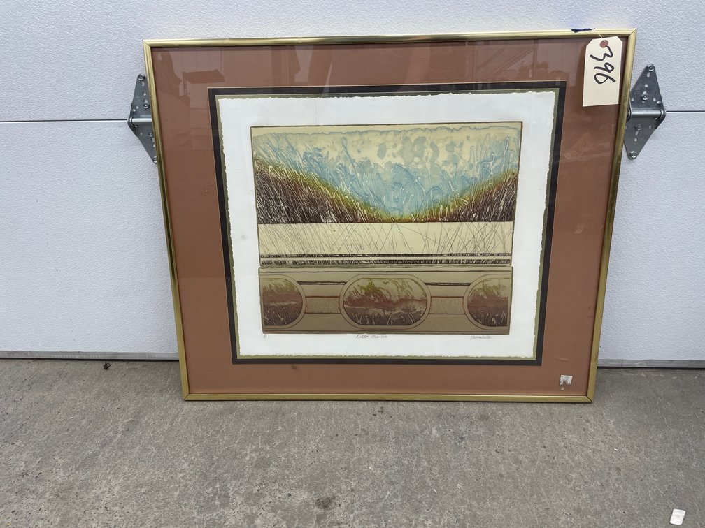 Framed Signed Print 37"x31"