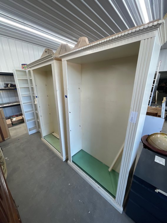 2 - Display Cabinet w/Glass Shelves - As Is