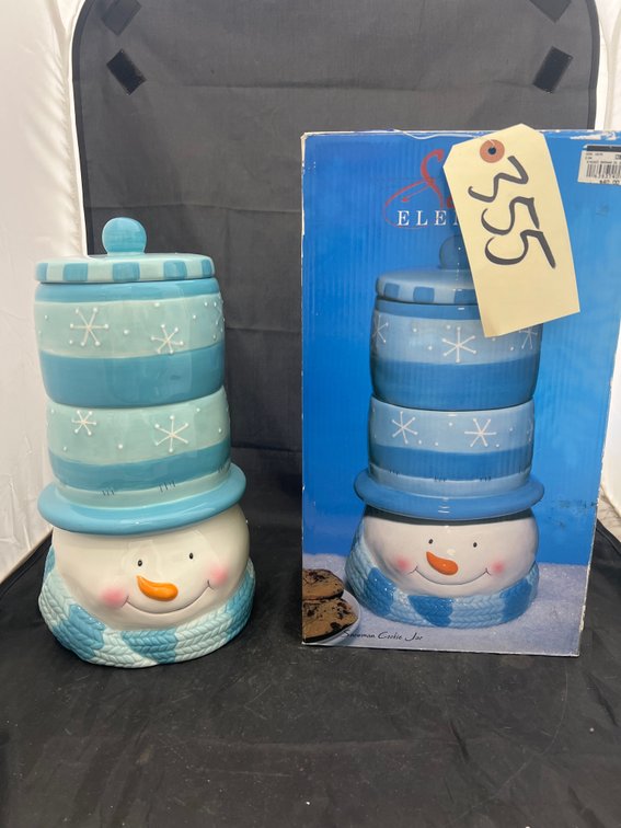 Seasonal Elements Snowman Cookie Jar