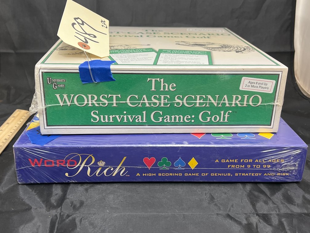 2 Pcs - Board Games - Word Rich - Worst Case Scenario