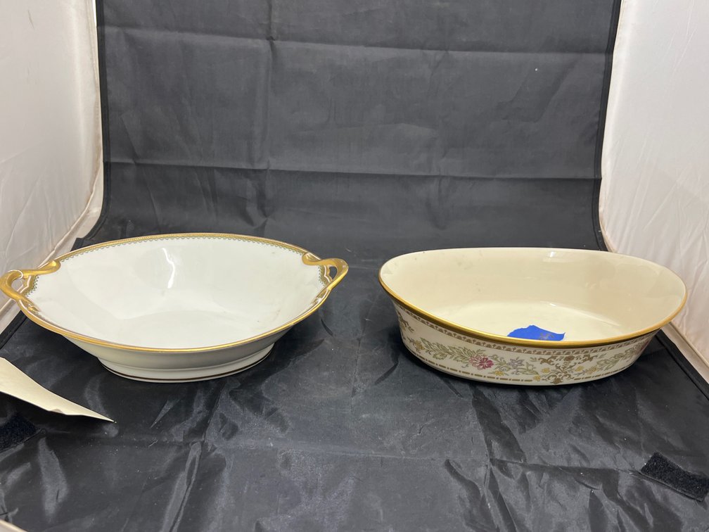 Lennox Bowl & Gold Rimmed Bowl