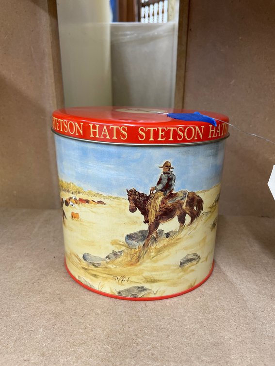 Mini Stetson Hat in Tin