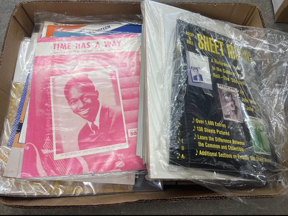Assorted Sheet Music & Music Posters