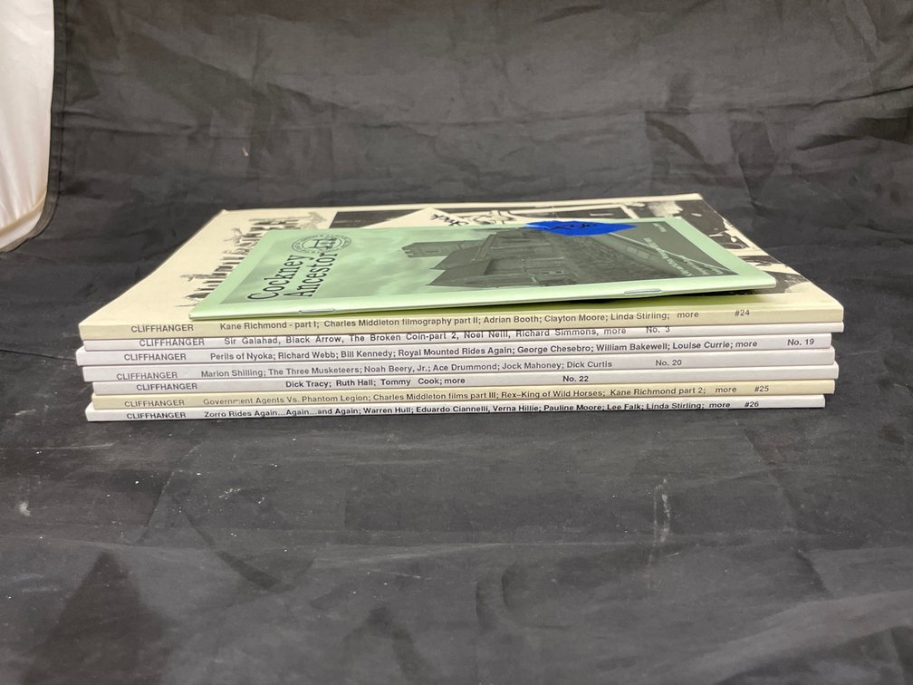 Stack of Cliff Hanger Paperback Books