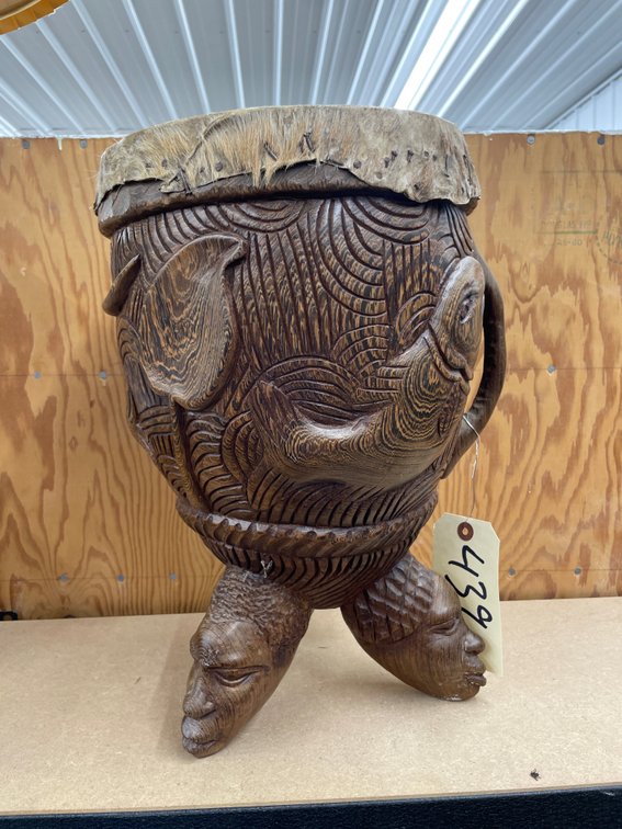 Wooden Carved Drum