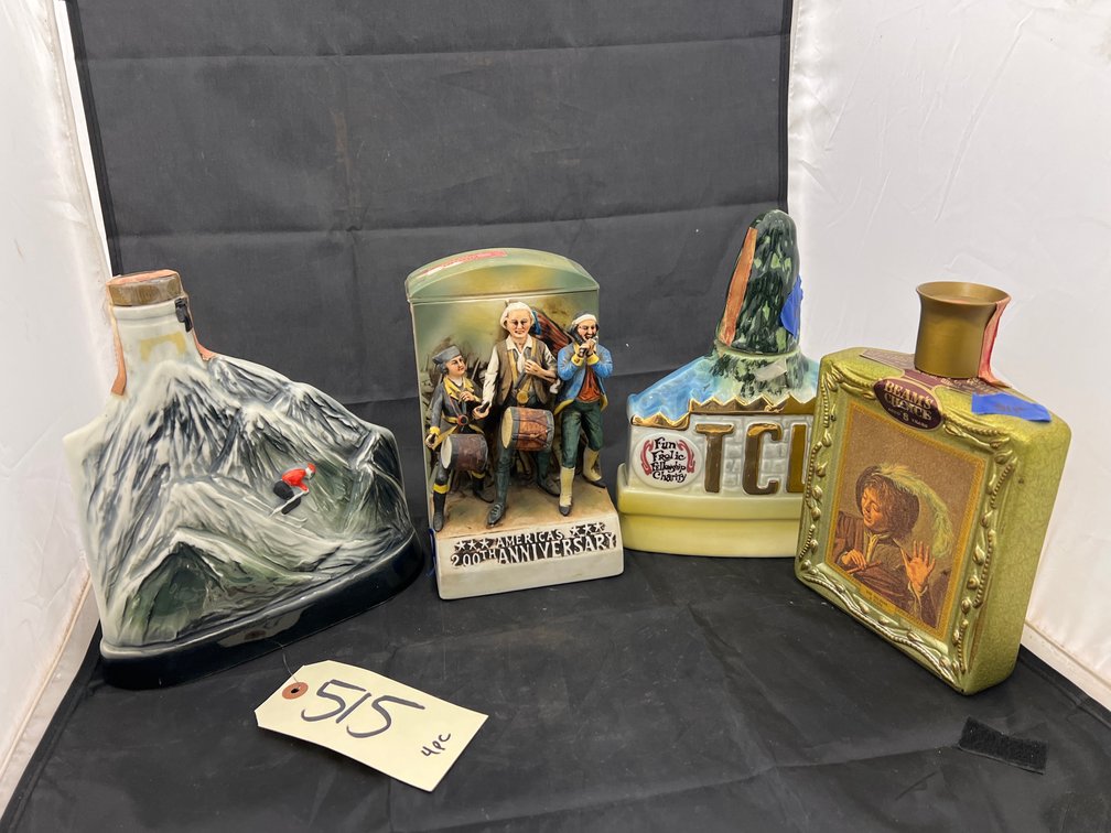 4 - Assorted Whiskey Decanters
