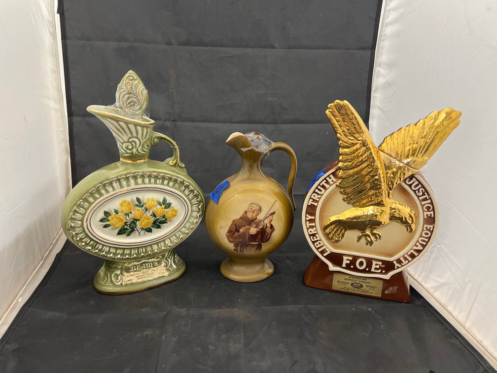 3 - Assorted Whiskey Decanters