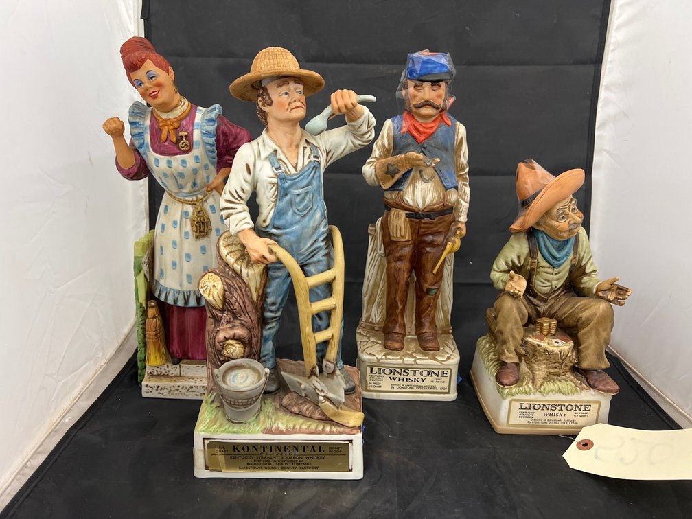 4 - Assorted Whiskey Decanters