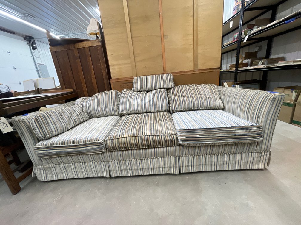 Cloth Upholstered Couch 81"L