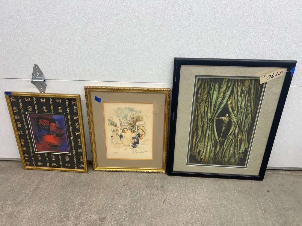 3 Pcs - Assorted Framed Prints
