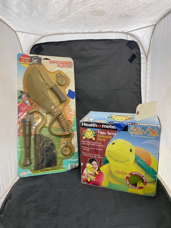 2 Pcs - Turtle Massage Pillow & Buccaneer Play Set