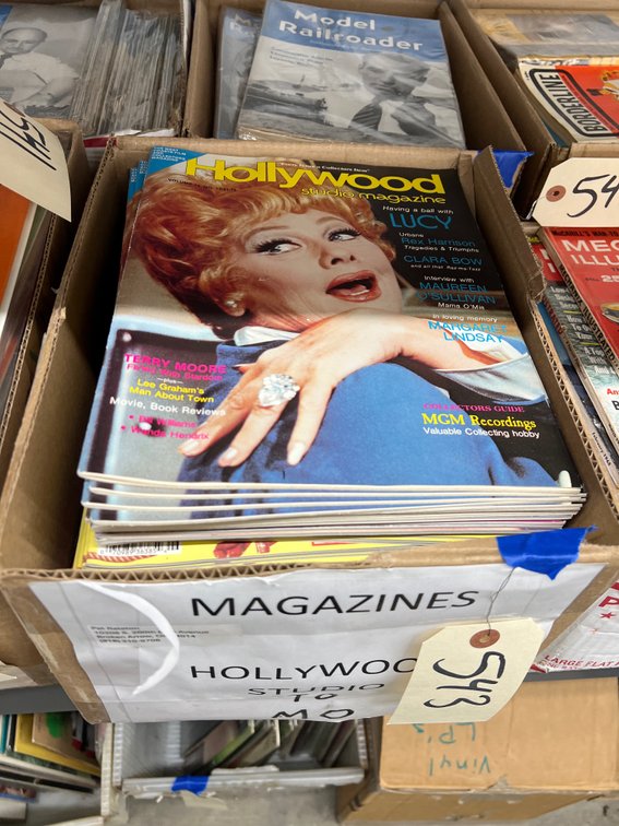 Box of Hollywood Studio Magazines & More