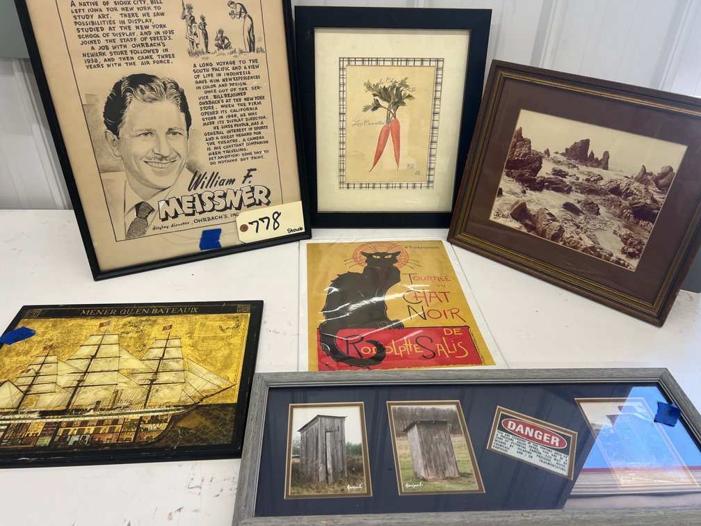 Stack of Assorted Prints & Wall Decor