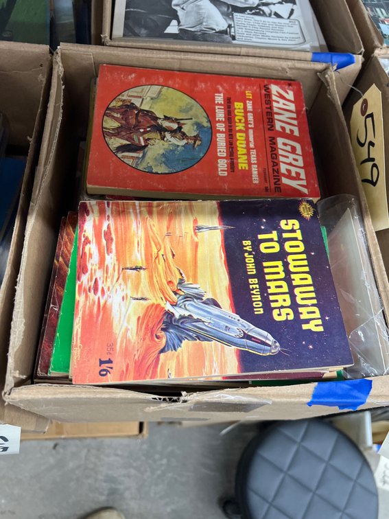 Box of Assorted Paperback Books