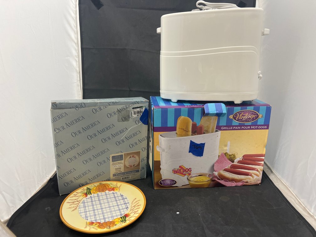 Candle Plate & Hot Dog Toaster