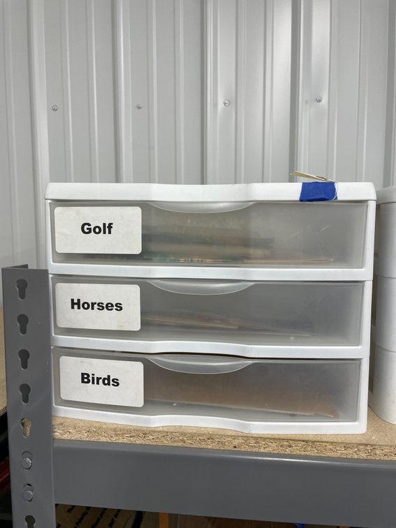 3-Drawer Plastic Organizer w/Post Cards & More