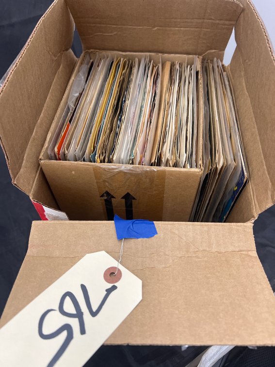 Box of Vinyl Records